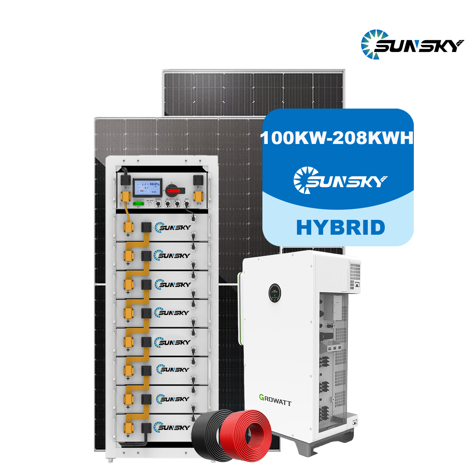 100kw 208kwh Hybrid Solar System