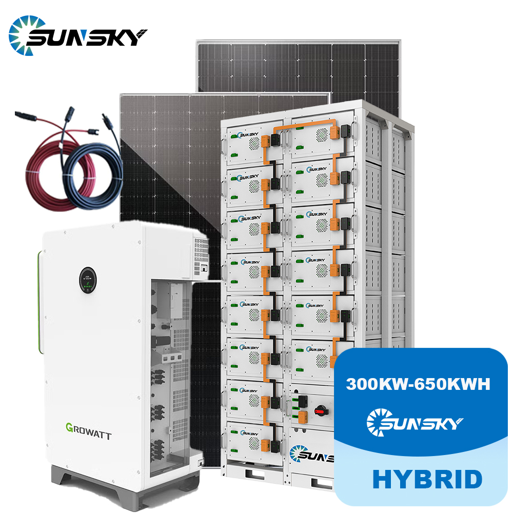 300kw 650kwh Hybrid Solar System 